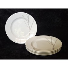 5 Lenox Park City 8.75 Salad Plates White Sto...
