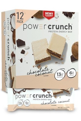 Power Crunch Protein Wafer Bars, High Protein Snacks with Delicious Taste, Ch...