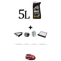 Hoffcar Wartungsset 4 Filter Und 5L ÖL FüR Renault Twingo II 1.5 DCI 55KW