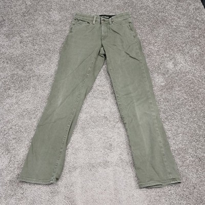 Lands' End Women's Elastic Waist Jeans Green 4