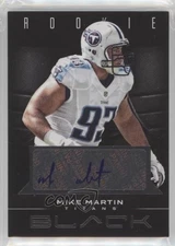 2012 Panini Black Rookie Black Signatures 22/25 Mike Martin #170 Auto 0c2
