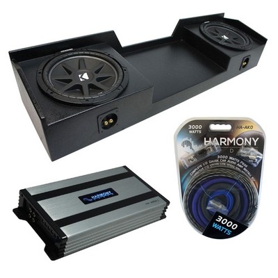 99-06 Chevy Silverado Ext Truck Kicker Comp C12 Dual 12'' Rhino Sub Box HA-A800.1