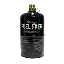 1 lb Refillable Propane Tank - 16 oz Empty DOT Certified Fuel Keg