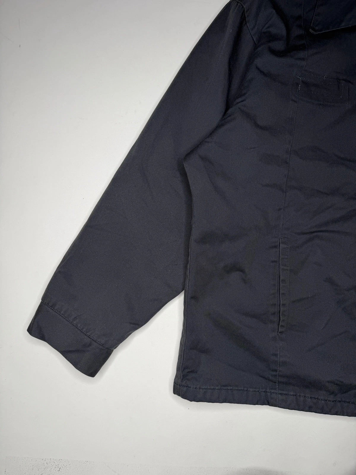Vintage Honda Mechanic Work Parts Delivery Jacket Blue | XL image 3