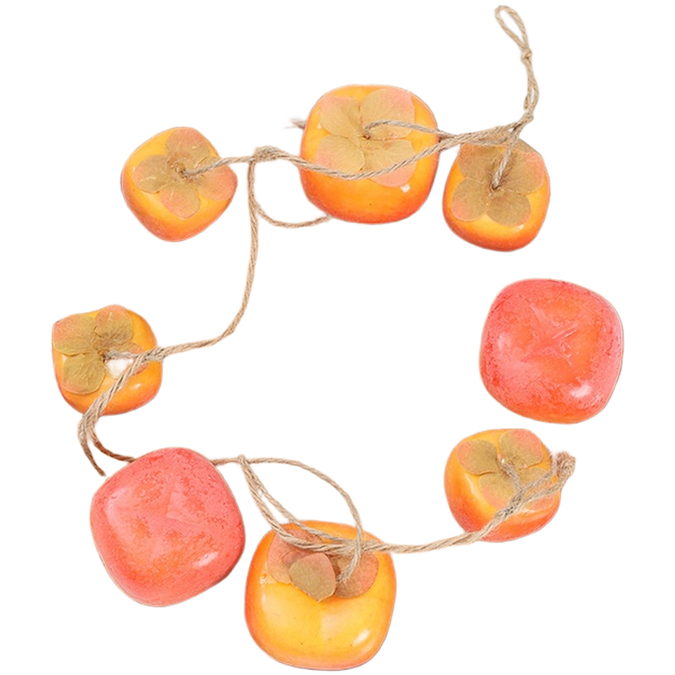 Artificial Persimmon Fruit Hanging Decor 8 Heads For Home Wedding artificial-persimmon-fruit-hanging-decor-8-heads-for-home-wedding