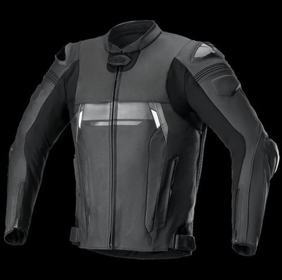 Handmade Cowhide Leather Motorcycle jacket Men s Racing Gear Protective Biker