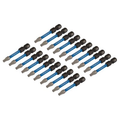 Draper Expert Torx Star Impact Screwdriver Bits 20 T20 x 50mm 1/4'' Hex 05698