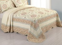 Modern Heirloom Collection Rosaleen Cotton Quilted Bedspread Queen 102 By 118... on sale Modern Heirloom Collection Rosaleen Cotton Quilted Bedspread Queen 102 By 118... on sale