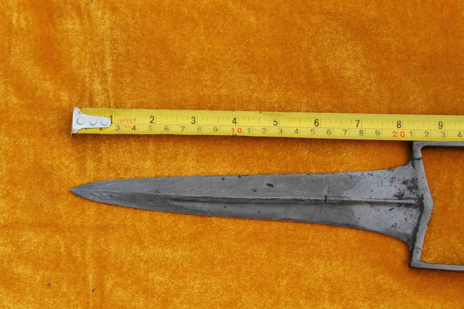 old antique Mughal Rajput Maratha warrior wootz/ damascus mix blade katar knife
