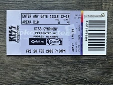 KISS FULL TICKET STUB Kiss Symphony Alive 4 Concert 2003 Australia Telstra Dome