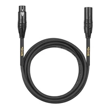 Clef Audio LabsXLR Male to XLR Female, Black Zinc Alloy Shell/PVC Jacket 6FT 3PK