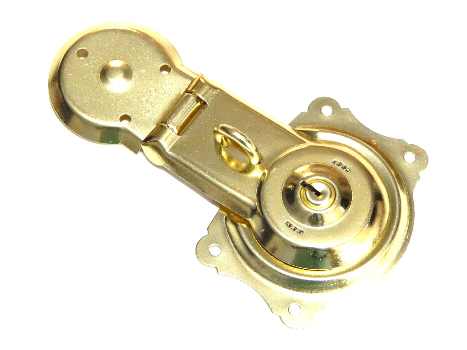 Antiguo candado de maletero con llaves para vapor equipaje jorobado trasero armario de pie Foto 3 de 4