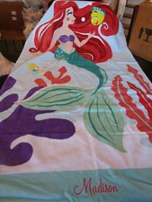 POTTERY Barn Kids Areille Little Mermaid beach towel mono Madison photo shoot