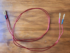 Single 1 metre pair of "Anti-Cable" 18G solid core cable with banana termination