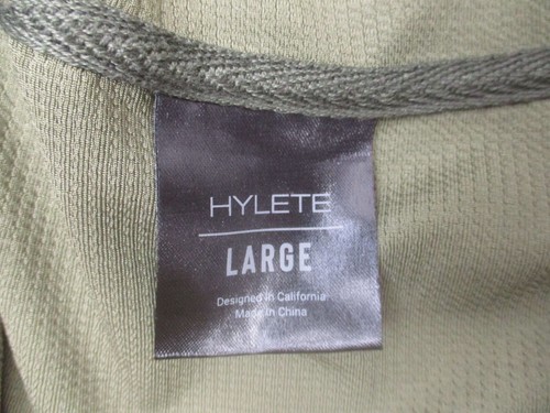 Hylete Size L Mens Drawstring Full Zip Stand Collar Pocket Athletic Jacket 172 - Picture 9 of 13