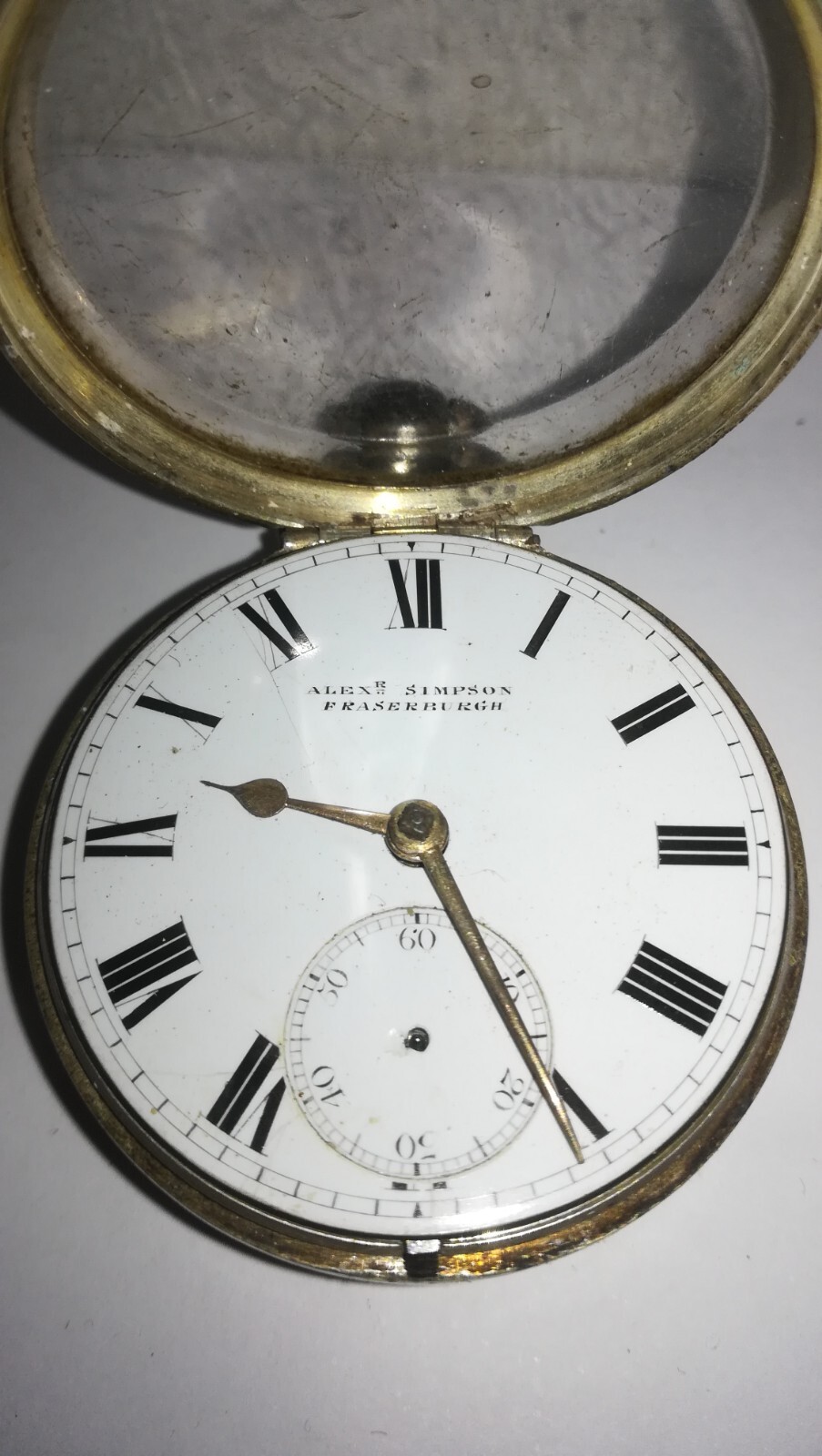 Antique Silver pair cased Fusee Birmingham Pocket watch Small Size