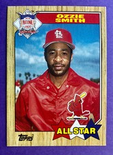 1987 Topps All-Star Ozzie Smith #598 Baseball Card St. Louis Cardinals