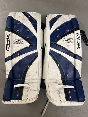 Reebok Hockey Goalie Pads 31 Inch 7k Jr. Blue White