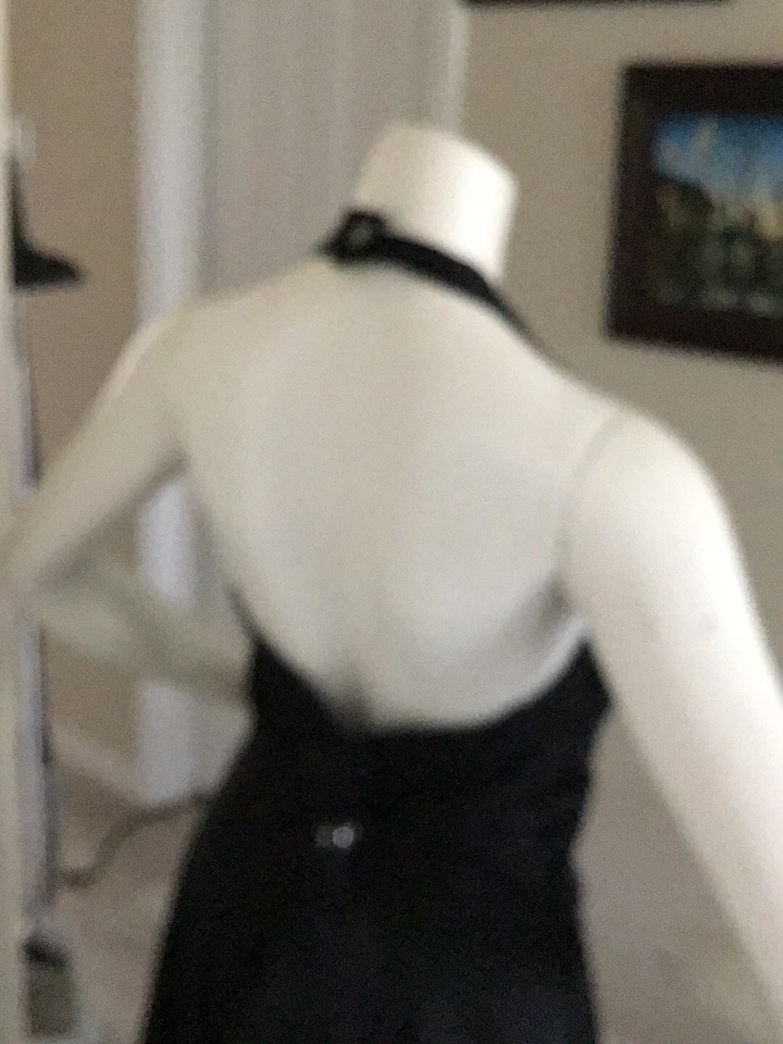 VESTIDO DONNA RICCO NEGRO SIN ESPALDA TALLA 14 Foto 4 de 4