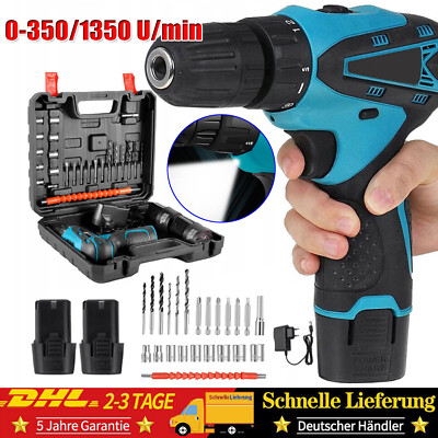 Mini Elektrischer Schraubendreher Akkuschrauber Klein Schraubenpistolen 12V 35Nm