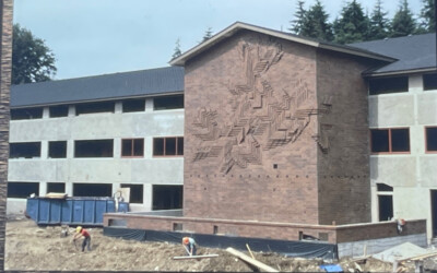 Public Art: Athena Tacha  Homage To Mondrian  Woodenville WA 35mm Slide