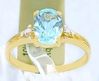 GENUINE 1.52 Cts AQUAMARINE SOLITAIRE RING 10K GOLD - Free Appraisal Service-NWT — photo 8