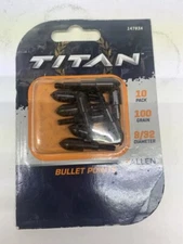 TITAN BULLET POINTS 10PK 100 GRAIN 9/32 NEW 14783A Archery Target Bow