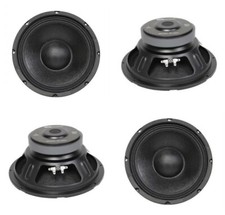 NEW (4) 10" Woofer Replacement Speakers 8ohm 250w ten inch PA Home Audio 4pack