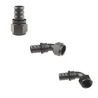 AN4 AN6 AN8 AN10 AN16 Push on Lock Fuel Oil Line Fitting Hose End Adaptor Black