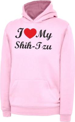 I Love My Shih Tzu Hund Kinder Kinder Hoody Kapuzenpullover