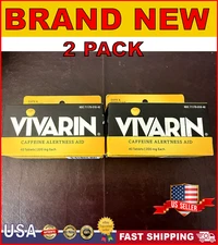 Vivarin Caffeine Alertness Aid 200mg Tablets Helps Mental Alertness 40Ct |2 PACK