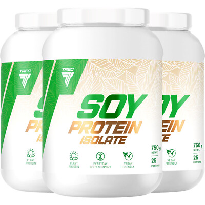 SOY PROTEIN ISOLATE 750 g - Vegan Vegetarian Whey Protein - Muscle Mass Growth