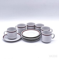 Set Vintage Di 6 Tazzine Da Caffè E Piattini Winterling Kirchenlamitz Bavaria