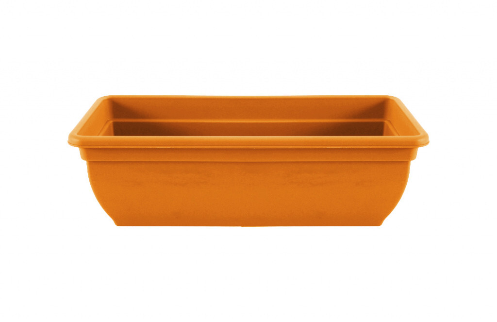 Winchester Trough Plant Plastic Garden Flower Patio Planter Pot 46cm- Terracotta