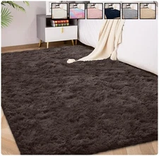 Long Fluffy Shaggy Rug Super Soft Non Slip Area Rug Living Room Bedroom Carpet
