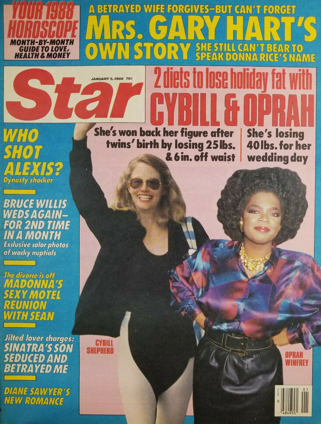 Star Magazine Jan 5 1988 Oprah Cybill