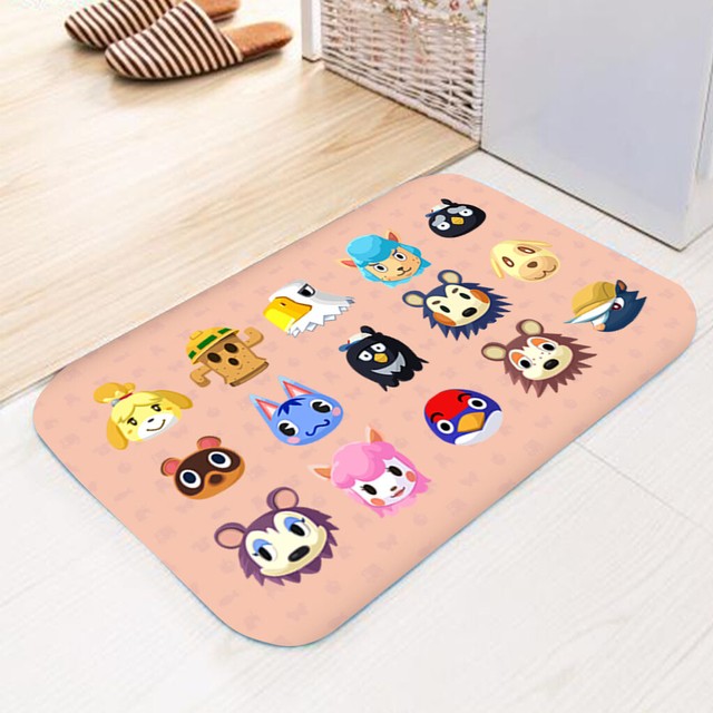 Animal Crossing New Horizons Nonslip Doormat Floor Area Rug Soft