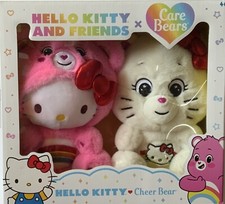 Hello Kitty  Friends x Care Bears Hello Kitty Loves Cheer Bear Plush