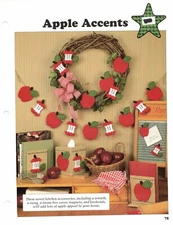 Apple Accents Sampler Plastic Canvas Patterns By Leisure Arts