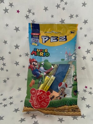 SUPER MARIO Figur PEZ neu NRFB + 10 Nachfüllungen
