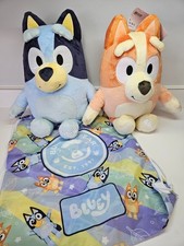 NEW Build A Bear Bluey and Bingo Sound Plush Stuffed Animal Gift Bag Set