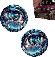 2-Piece 3D Stereo Eyes Decals for Headlights,...