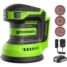 Greenworks 24V 5" Cordless Orbital Sander Kit with 2Ah Battery & Charger 3101602