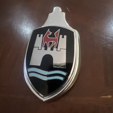 Vw Beetle 1958-1967 Wolfsburg Emblem Hood Trunk Badge Excellent Cond Vintage