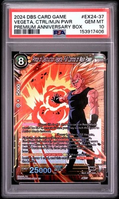 2024 DBS #EX24-37 PRINCE/DESTRUCTION VEGETA, FULL CONTROL OF MAJIN POWER PSA 10