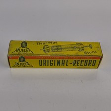 INJECTA STEINACH Vintage Original-Record 5ml Glas Stahl Medizinische...