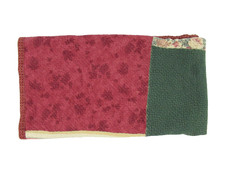 Reversible Multicolor Patchwork Quilt Throw Blanket 60x55 Cozy Pre-Owned