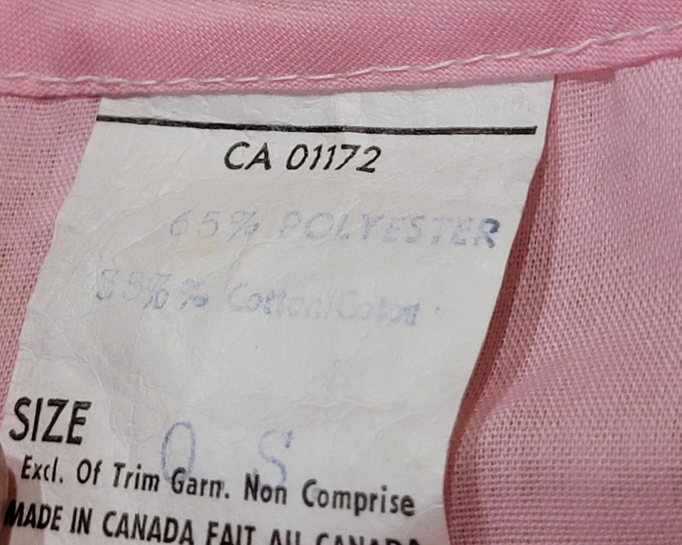 "Vestido de dormir vintage rosa bordado encaje pradera OS 53"" Cottagecore" Foto 2 de 4