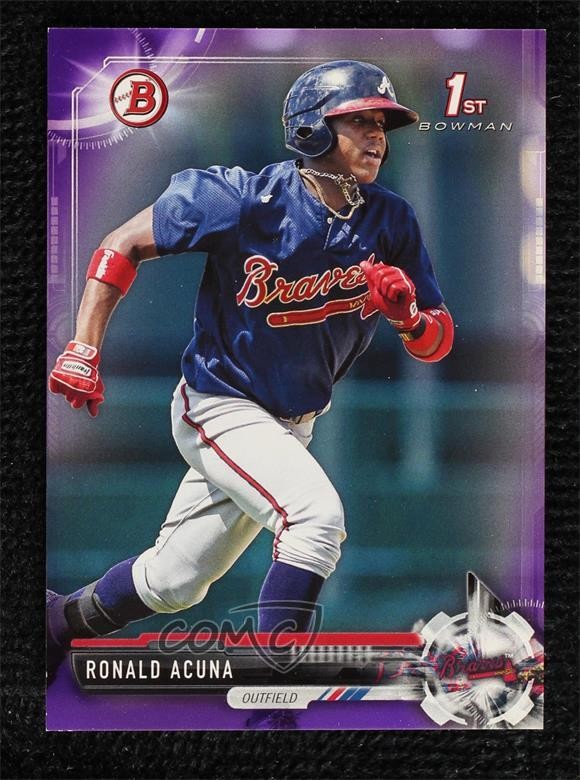 2017 Bowman Prospects Purple 164/250 Ronald Acuna Jr Ronald Acuna #BP127 1bk5