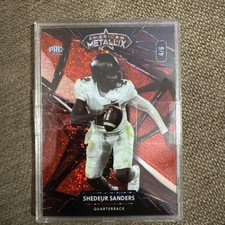 SHEDEUR SANDERS 2023 Wild Card Red American Metallix PRC 4/6 WMG-SS